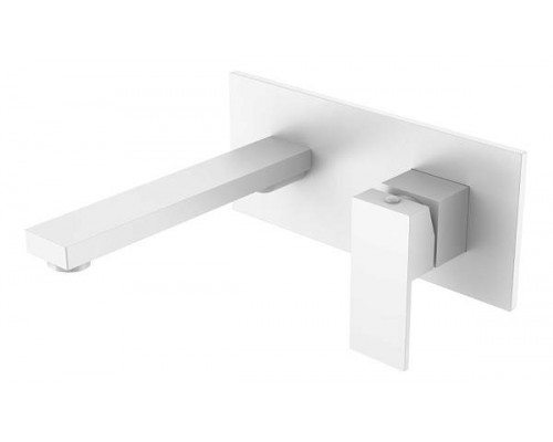 Boheme Qubic Смеситель для раковины на стену 23x19,1x10h см, цвет: matt white 475-MW