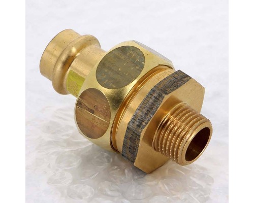 Муфта разъемная пресс-Н плоская прокладка бронза Profipress G VIEGA 18x1/2"