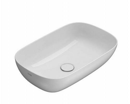 Раковина, Globo, T-EDGE, шгв 600-380-160, отверстия для смесителя-отсутствуют, CERASLIDE, BATAFORM, цвет-белый