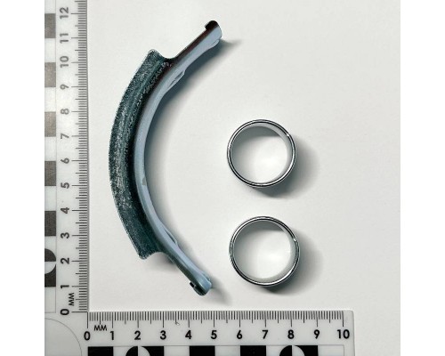 Фиксатор поворота трубы 20, 90' с кольцами (оцинкованная сталь)