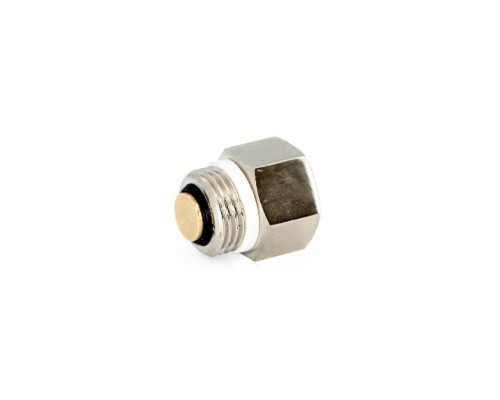Клапан отсечной Uni-Fitt для воздухоотводчика НВ 1/4" х 3/8" никелированный