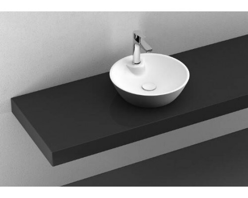 Раковина, ISVEA, SistemaY Soft, шгв 450-450-120, отверстия для смесителя-1, цвет-белый матовый
