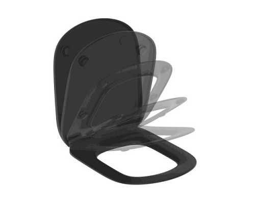 Сиденье д/унит TESI дюр микр черн Ideal Standard T3529V3