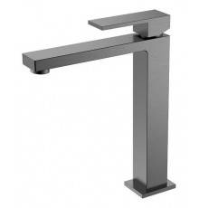 Boheme Qubic Смеситель для раковины высокий, на 1 отв., цвет: gun metal 472-GM
