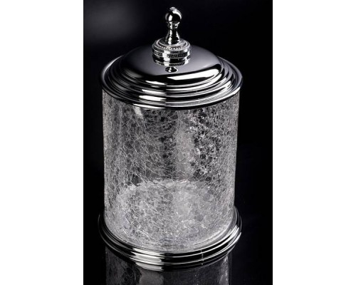 Boheme Royal Cristal Мусорное ведро круглое напольное, цвет: хром 10934-CR-B Boheme Royal Cristal Мусорное ведро круглое напольное, цвет: хром 10934-CR-B