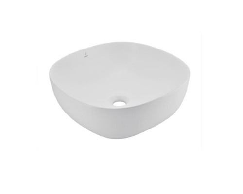 Раковина, Jaquar, JDS, шгв 410-410-150, отверстия для смесителя-отсутствуют, цвет-белый матовый