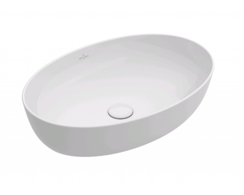 Раковина, Villeroy&Boch, Artis, шгв 610-410-125, отверстия для смесителя-отсутствуют, цвет-альпийский белый