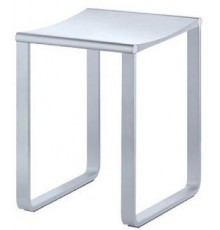 14982010038 PLAN Табурет, подходит также для душевой зоны, нагрузка: 100 kg, хром/светло-серый (RAL 7035) 14982010038