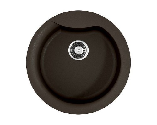 Omoikiri Yasugata 48R-DC Кухонная мойка Tetogranit 48,5x48,5 см, цвет: темный шоколад 4993211