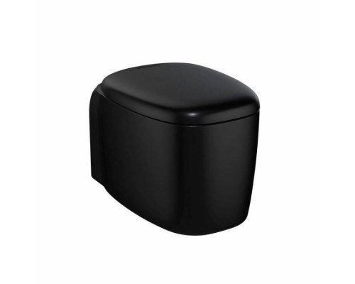 Унитаз, Vitra, Plural, подвесной, шгв 360-545-345, VitrA Clean, цвет-черный матовый