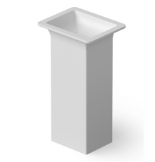 Раковина, DEA Design, Pedestal Basin, шгв 500-400-900, отверстия для смесителя-отсутствуют, цвет-белый матовый