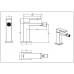 Boheme Qubic Смеситель для биде, цвет: shine gun metalll 476-SGM