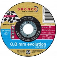Абразивный отрезной диск Dronco AS 60 W 125х0,8 (1121000)