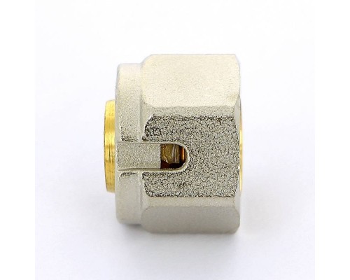 Соединитель для PEX-трубы обжим EMMETI 20х2(М24х19)
