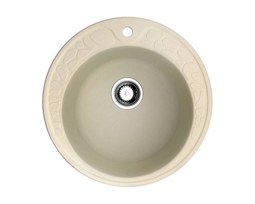 Omoikiri Tovada 51-BE Кухонная мойка Artgranit 51x51 см, цвет: ваниль 4993363