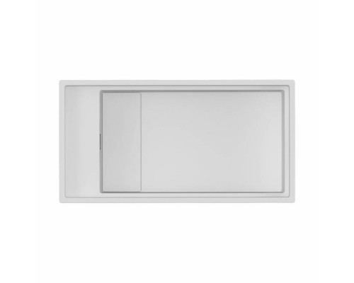 Мойка, OMOIKIRI, Kinaru, шгв 860-460-220, отверстия для смесителя-4 промаркированных, цвет-белый
