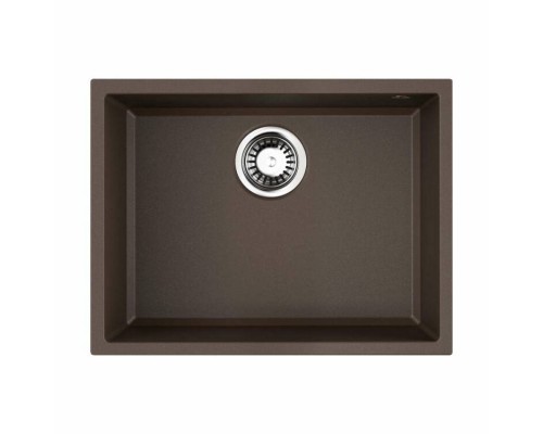 Мойка, OMOIKIRI, Tedori, шгв 550-420-220, отверстия для смесителя-отсутствуют, цвет-темный шоколад