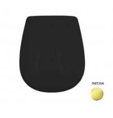 Сиденье для унитаза, Artceram, Azuley, шг 360-450, цвет-черный глянцевый