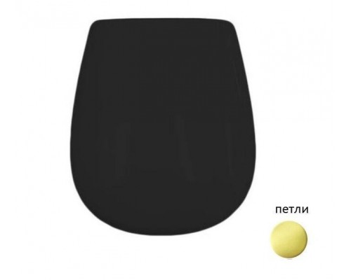 Сиденье для унитаза, Artceram, Azuley, шг 360-450, цвет-черный глянцевый