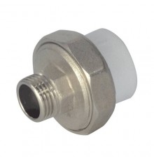 Муфта PP-R бел комб разъем Дн20х1/2" НР РосТурПласт 10640