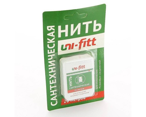 Нить уплотнительная Uni-Fitt для герметизации резьбовых соединений 20 м Нить уплотнительная Uni-Fitt для герметизации резьбовых соединений 20 м