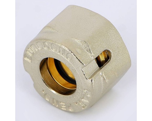 Соединитель для PEX-трубы обжим EMMETI 20х2,8(М24х19)
