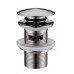 Boheme Донный клапан для раковины с переливом 6,6x6,6x7,8h см, цвет: нержавеющая сталь 612/2-NB