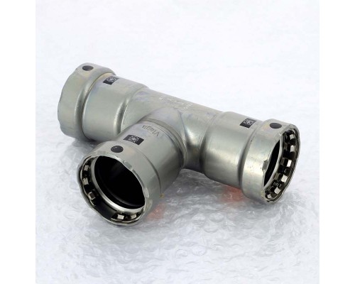 Тройник пресс оцинкованная сталь Megapress VIEGA 1"1/4x1"1/4x1"1/4