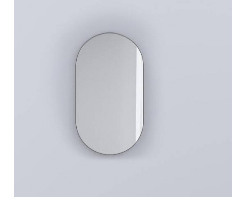 Зеркало, CIELO, I Catini, овальное, шгв 500-40-900, без подсветки, цвет рамы-Cemento