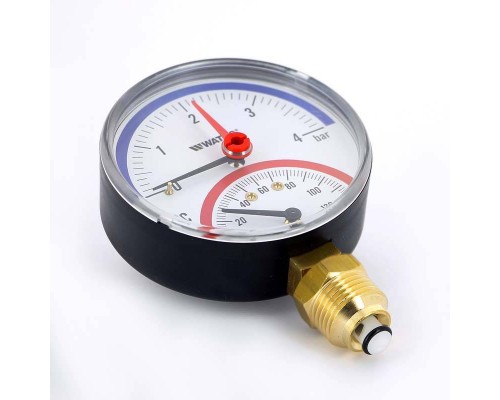 Термоманометр радиальный F+R828 WATTS Ind 4 бара 120°C 1/2"