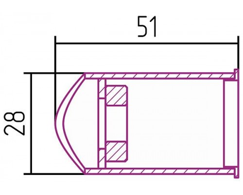 Сунержа Модуль скрытого подключения для МЭМ d 28 мм, цвет: матовый черный 31-1522-0028