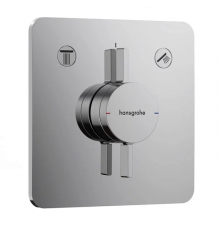 Смеситель для душа, Hansgrohe, DuoTurn Q, на 2 потребителя, цвет-хром