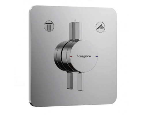 Смеситель для душа, Hansgrohe, DuoTurn Q, на 2 потребителя, цвет-хром Смеситель для душа, Hansgrohe, DuoTurn Q, на 2 потребителя, цвет-хром