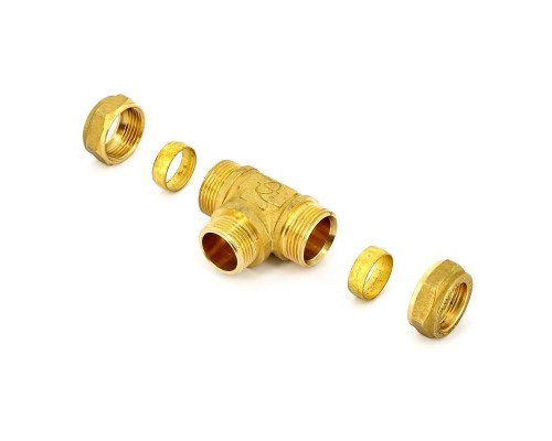 Тройник обжим-Н TIEMME 18х1/2"х18