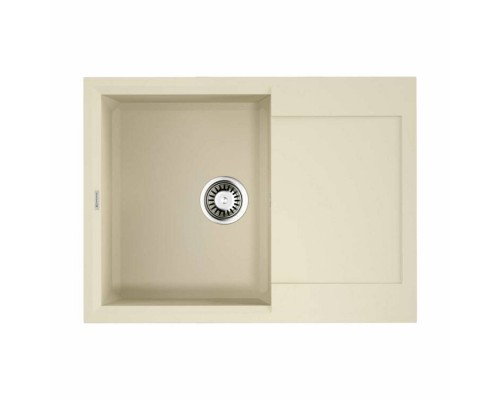 Мойка, OMOIKIRI, Sakaime, шгв 680-500-230, отверстия для смесителя-6 промаркированных, цвет-ваниль