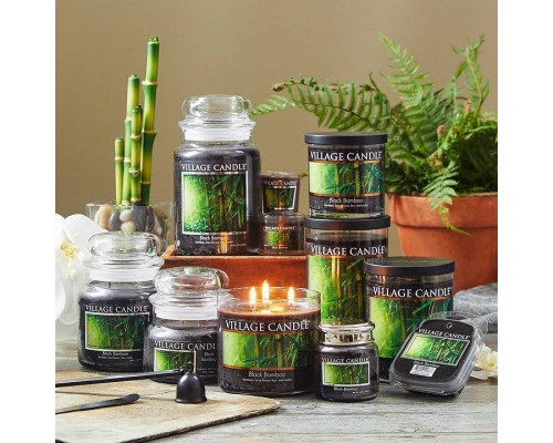 Декоративная свеча Village Candle Черный бамбук (213 грамм)