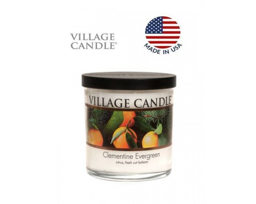 Декоративная свеча Village Candle Вечнозеленый клементин (213 грамм)
