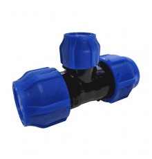 Тройник ПЭ перех компресс Дн40х20 Ру16 VALFEX 1210012402040
