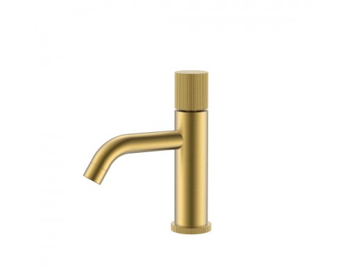 Boheme Stick Linea Смеситель для раковины на 1 отв., без дк, длина излива 13,5 см, цвет: matt gold 121-MG.3 Boheme Stick Linea Смеситель для раковины на 1 отв., без дк, длина излива 13,5 см, цвет: matt gold 121-MG.3