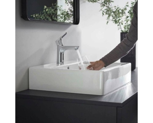 Смеситель для раковины HansGrohe HG Focus 100 со сливным гарнитуром хром