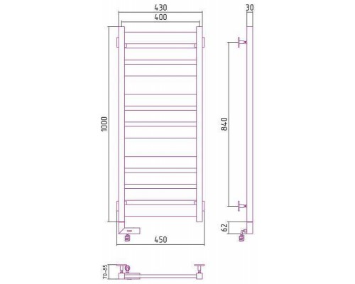 Сунержа Центурион 2.0 Полотенцесушитель электр. 40x100h, лев., цвет: темн. титан муар 15-5602-1040 Сунержа Центурион 2.0 Полотенцесушитель электр. 40x100h, лев., цвет: темн. титан муар 15-5602-1040