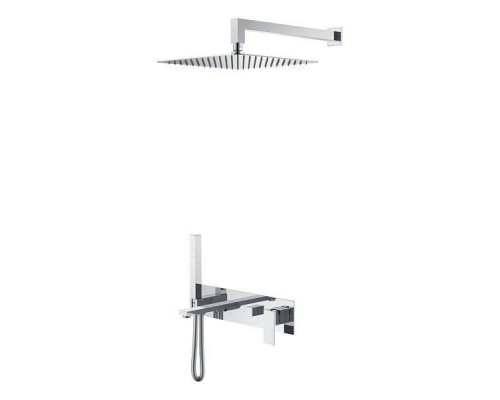 Boheme Qubic Смеситель для ванны встроенный 42x18,8x10h см, цвет: chrome 474-CR