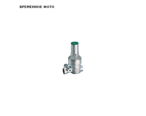 Редуктор давления 1/2" В 1-6 бар PN25, с отверстием под радиальный манометр 1/4", хром