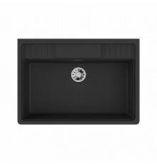 Мойка, OMOIKIRI, kinokawa, шгв 900-635-217, отверстия для смесителя-3 промаркированных, цвет-графит