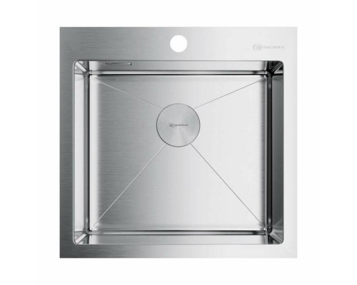 Мойка, OMOIKIRI, Akisame, шгв 510-510-200, отверстия для смесителя-1, цвет-нержавеющая сталь