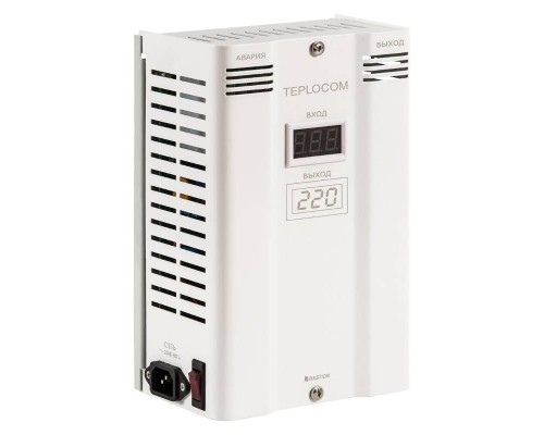 Стабилизатор сетевого напряжения TEPLOCOM БАСТИОН инверторный ST400 INVERTOR, мощность 400 ВА Стабилизатор сетевого напряжения TEPLOCOM БАСТИОН инверторный ST400 INVERTOR, мощность 400 ВА