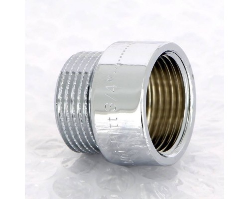 Удлинитель НВ хромированный UNI-FITT 3/4"x15мм Удлинитель НВ хромированный UNI-FITT 3/4"x15мм