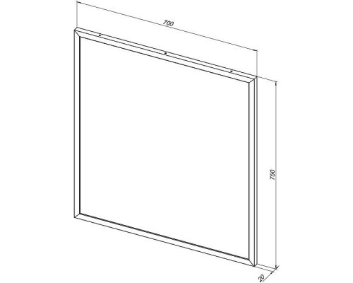 Allen Brau Priority Зеркало 70 см, цвет: медь 1.31014.60