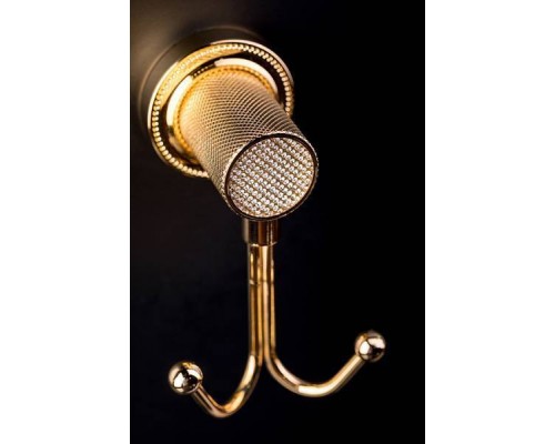 Boheme Royal Cristal Крючок для ванной двойной подвесной, цвет: золото 10926-G-B