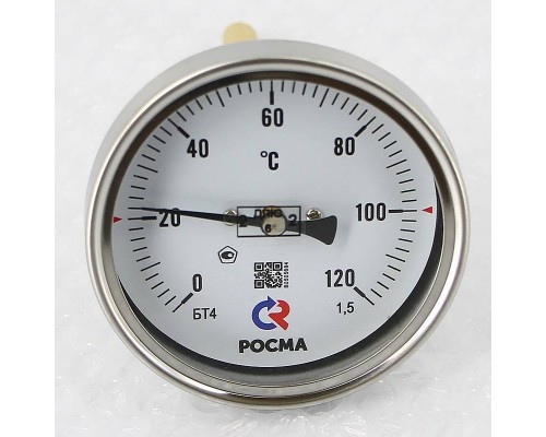 Термометр Росма БТ- 41.211 80/100 (1/2", 0-120'С, 1,5)